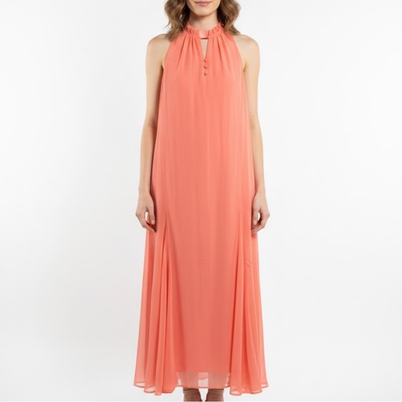 LOFT Dresses & Skirts - LOFT Coral Sleeveless Maxi Dress